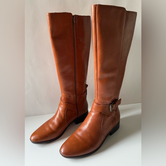 Naturalizer Shoes - Naturalizer Rena Leather Riding Boot Brown Women’s Size EU 39 / US 8.5
